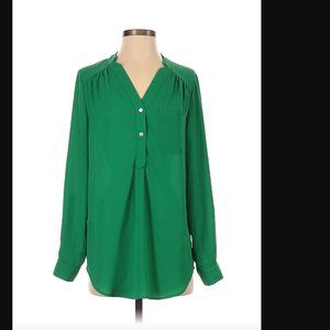 Fervour Green Long Sleeve Blouse